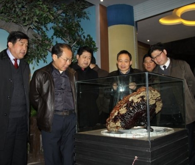 市委常委、宣傳部長潘熙寧，副市長盧天錫蒞臨仙客來公司走訪